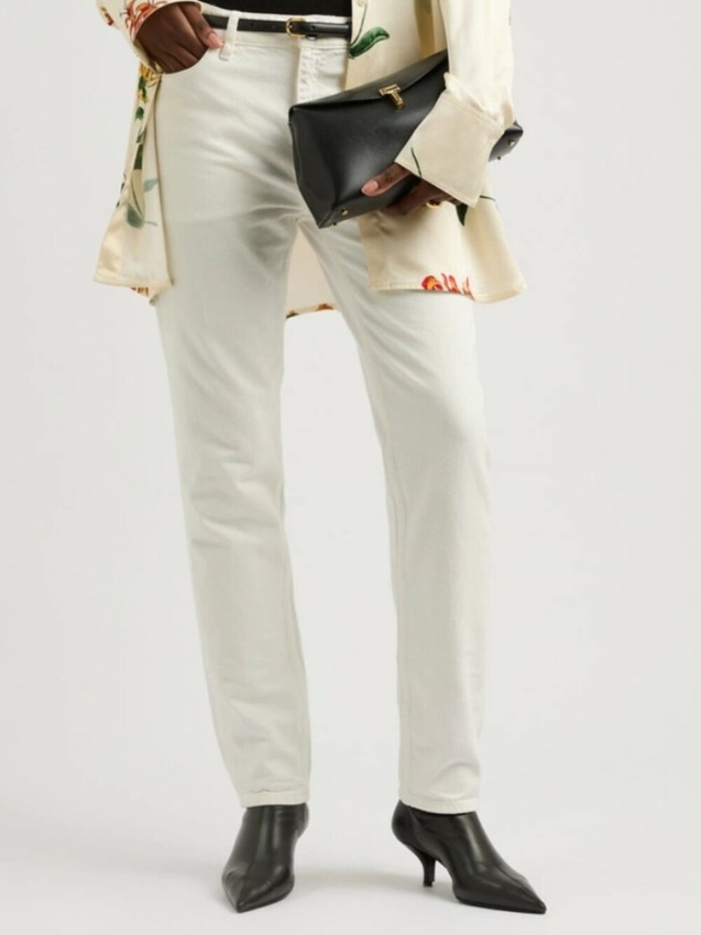 TOTEME ! Tapered-leg Jeans White Organic Cotton (27/30)